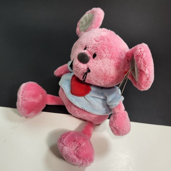 TY Classic Patter Mouse Plush Toy Pink 10 in. With Tags Soft Animal Beanie - Picture 7 of 9